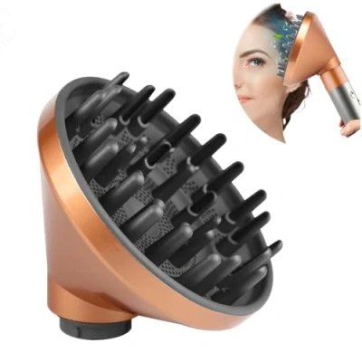 Afbeelding van Dxyue Diffuser Attachment voor Dyson Airwrap Styler HS01 HS05, omzetten van uw haarstyler in een föhn(Goud)