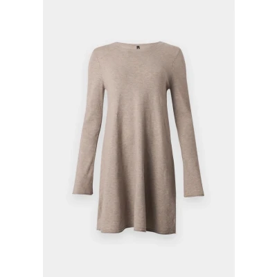 Afbeelding van ONLY Onlamalio LIFE Oneck Gebreide jurk, Dames, Maat: Medium, Fungi