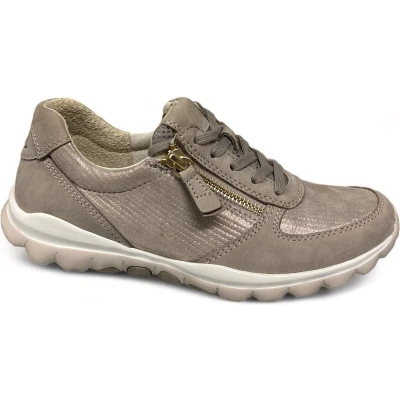 Afbeelding van Gabor 46.968.62 Michel.Str Nubuck Musch. Lein. sneaker rollingsoft MT 40