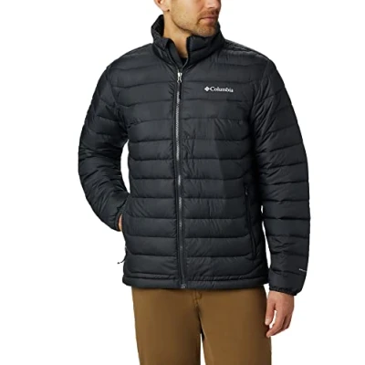 Afbeelding van Columbia Powder LITE Jacket Winterjas, Heren, Maat: XXL, Black