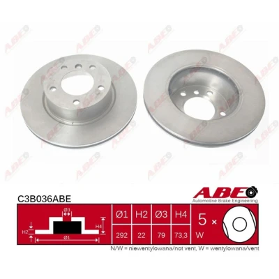 Afbeelding van ABE Remschijven C3B036ABE