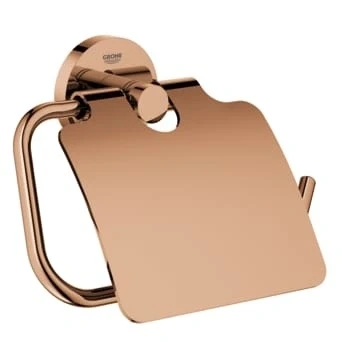 Afbeelding van Grohe Essentials closetrolhouder met klep warm Sunset Geborsteld
