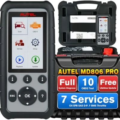Afbeelding van Autel MaxiDiag MD806 Pro (Verbeterde Versie van MD806) OBD2 Scanner, Volledige Systeemdiagnose met Oliereset, EPB, SAS, DPF Regen, BMS en Gasklepdiensten