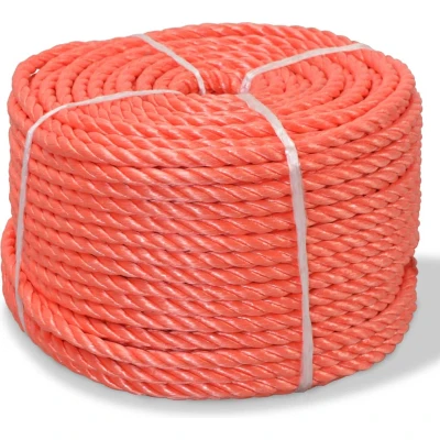 Afbeelding van Touw gedraaid 8 mm 500 m polypropyleen oranje