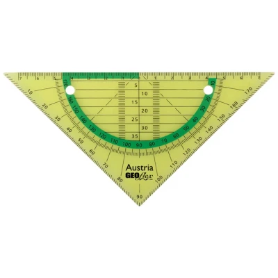 Afbeelding van 10x Geodriehoek Aristo GEOflex 14cm flexibel Neon groen
