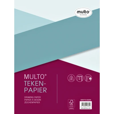 Afbeelding van Interieur Multo tekenpapier A4 23 rings 50vel