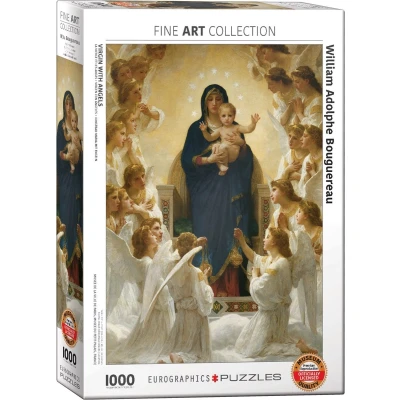 Afbeelding van Eurographics puzzel Virgin with Angels 1000 stukjes