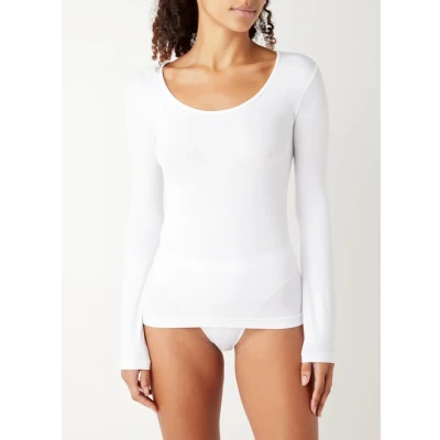 Afbeelding van Oroblu dames Dolcevita longsleeve met ronde hals in de kleur Wit, maat: L/XL