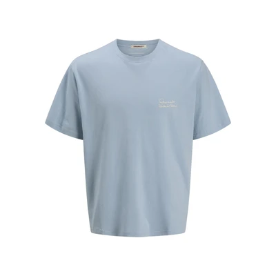 Afbeelding van Jack &amp; Jones Joracapulco TYPE TEE CREW NECK Tshirt print, Heren, Maat: Large, Skyway