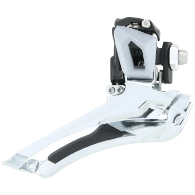 Afbeelding van Shimano 105 FD R7000 11 speed toggle voorderailleur, dubbel solderen, zilver