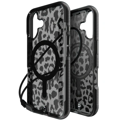 Afbeelding van Apple iPhone 16 MagSafe Hoesje Kunststof BodyGuardz Hardcase/Backcover Black / Leopard Telefoonhoesje Shockproof/Valbescherming