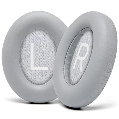 Afbeelding van WC Wicked Cushions Opgewaardeerde Vervangende Oorkussens voor Bose 700 Noise Cancelling Hoofdtelefoon (NC700) Zachter PU Leer, Luxe Geheugenschuim, Toegevoegd Dikte, Extra Duurzame (Zilver)