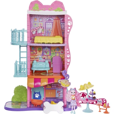 Afbeelding van Enchantimals Stadswoning Speelfigurenset Poppenhuis Vanaf 4 jaar