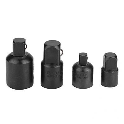 Afbeelding van 4 stuks chroom staal vanadium drive socket adapter reduceerstuk voor sleutel ombouw, 3/8 naar 1/4, 1/2 3/8, 1/2, 1/4