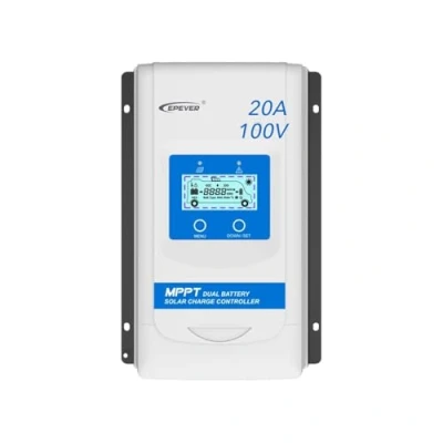 Afbeelding van EPEVER® MPPT DuoRacer 20A laadregelaar solar charging controller DR2210N voor 2 batterijen, 12V/24V auto work, PV 100V (DR2210N)