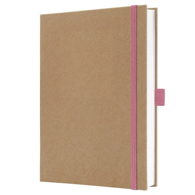 Afbeelding van Notitieboek Jolie A5 kraft Pure Pink blanco HC 192pag 100gr per 4