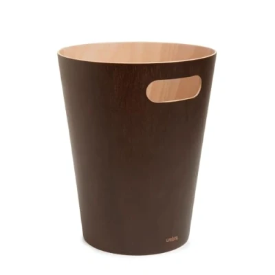 Afbeelding van Umbra Papierbak Woodrow 7,5 Liter Espresso Ø23x28cm