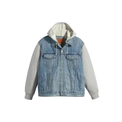 Afbeelding van Levi&#039;s® Plus Hybride jas met sweat capuchon en mouwen