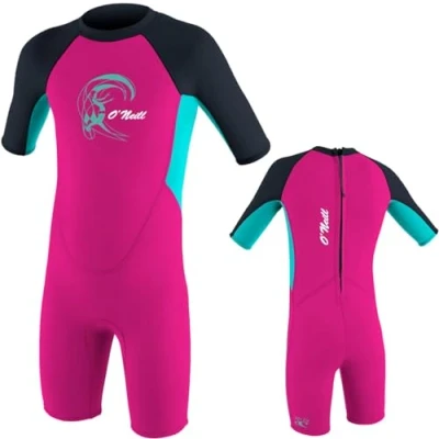 Afbeelding van O&#039;Neill Shorty Reactor Spring neopreenpak voor kinderen, neopreen, zwempak, roze (3 (108 118))