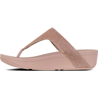 Afbeelding van FitFlop Lottie Glitzy Toe Post ROZE Maat 39