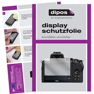 Afbeelding van dipos I Beschermfolie compatibel met Nikon Z50 schermfolie, helder