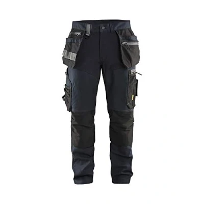 Afbeelding van Blaklader Werkbroek met stretchpanelen en spijkerzakken 1599 1343 Donker marineblauw/Zwart
