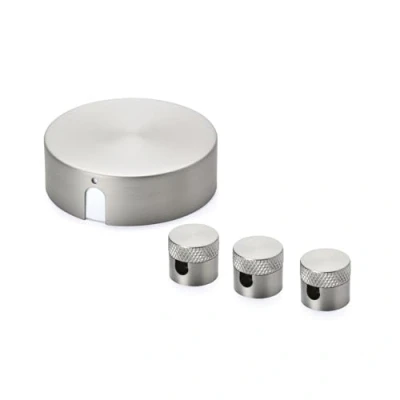 Afbeelding van ORION LIGHTSTYLE Verdelerset met verdeeldoos incl. 3 pins plafondpin baldakijn plafonddoos rozet aansluitdoos afdekking nikkel mat
