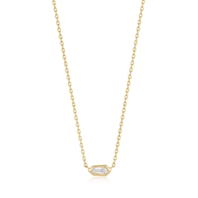 Afbeelding van Ania Haie AH N041 01G W Sparkle Emblem Chain Ketting