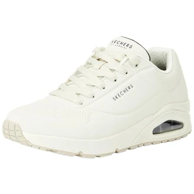 Afbeelding van Skechers Herren UNO Stand ON AIR sneaker, gebroken witte durabuck/mesh, 49 EU