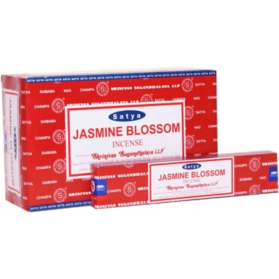 Afbeelding van Satya Jasmine Blossom wierook (1 pakje van 12 stuks)