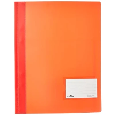 Afbeelding van Durable 268003 Snelhechtmap semitransparant, rood, verpakking van 25 stuks