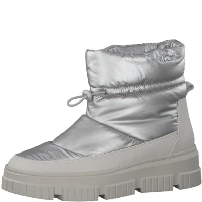 Afbeelding van s.Oliver Snowboots, Dames, Maat: 38, Champagne Textiel/ synthetisch