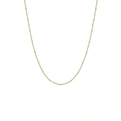 Afbeelding van Elli Basic BALL Ketting goldcoloured, Dames, Maat: 45, Gold coloured