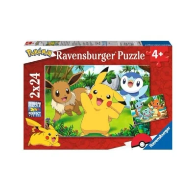 Afbeelding van Ravensburger Puzzel Pikachu en zijn Vrienden 2x24 stuks