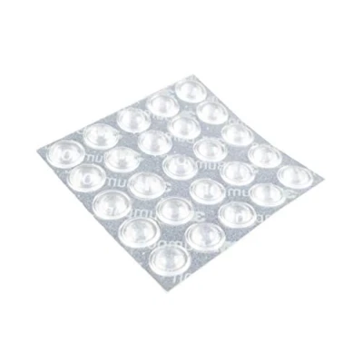 Afbeelding van Naths Hardware® Elastische Buffer transparant zelfklevend 25 stuks 8 mm Rubberen deurbuffer Meubelbuffers Beschermende buffers Siliconenbuffers Rubberbuffers Stopdempers Muurbuffers