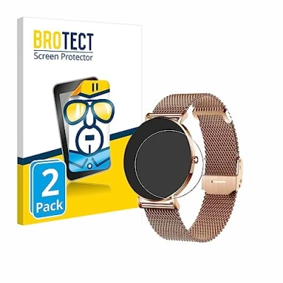 Afbeelding van BROTECT Screenprotector voor Xcoast X Watch Siona 2 Folie Beschermfolie transparant (2 Stuks)