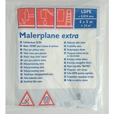 Afbeelding van Afdekfolie LDPE 0,030 mm 4 x 5 m