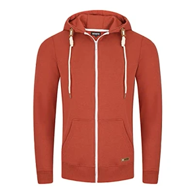Afbeelding van riverso RIVThilo Sweatjack voor heren, ritssluiting, regular fit, hoody, sweatshirt, grijs, bruin, groen, rood, blauw, zwart, beige, S, M, L, XL, XXL, 3XL, 4XL, 5XL, M