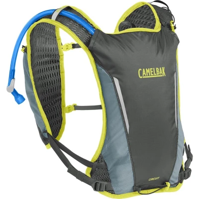 Afbeelding van Camelbak Circuit Run Vest Dames Met 1,5L Reservoir Graphite Limeade Grijs Hardloop Accessoires