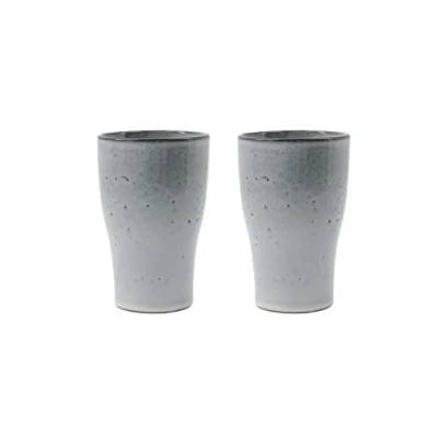 Afbeelding van House Doctor Liss thermosmok 14 cm 2 pack Lichtgrijs