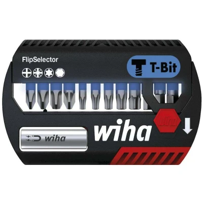 Afbeelding van 6x Wiha Bitset FlipSelector T bit 25 mm assorti 13 delig 1/4 (41826)
