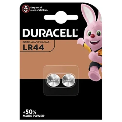 Afbeelding van Duracell Specialty Type LR44 alkaline knop batterij, 8 stuks