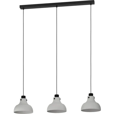 Afbeelding van EGLO Matlock Hanglamp E27 90 cm Grijs/Zwart Staal