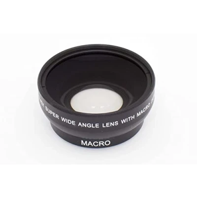 Afbeelding van vhbw Groothoeklens 0,45x voor cameralens met 49 mm schroefdraad