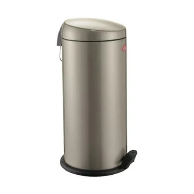 Afbeelding van Wesco Klassieke pedaalemmer Capboy MAXI in de kleur amandel, gepoedercoat plaatstaal, metalen inzetstuk van 22 liter volume, kunststof voettrede