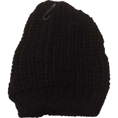 Afbeelding van Kwalitatieve Gevlochten Dames Muts / Beanie One Size Zwart