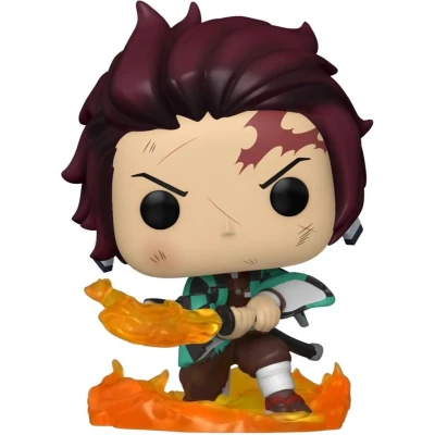 Afbeelding van Funko Pop Demon Slayer Tanjiro Kamado met vlammend mes