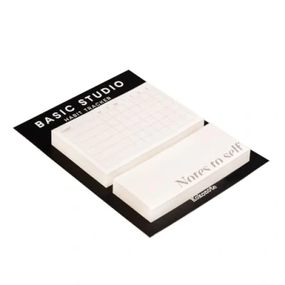 Afbeelding van Kokonote: Habit Tracker Journal Basic Studio To Do List planner + zelfklevende notitieblok, notities, 90 vellen g/m², esthetisch schrijfwaren