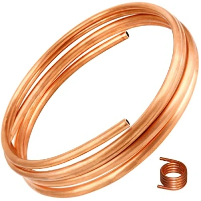 Afbeelding van KWOKWEI koperen buis, zachte OD, 6 mm ID, 4,8 mm, 1,5 m lengte, ronde buis voor koudetetechniek, generatoren, stroomrails, schakelapparaten, transformatoren enz