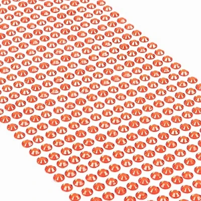 Afbeelding van Movoja Rode strass steentjes, ronde glitterstenen, 5 mm, zelfklevend voor decoratie en knutselen, sierstenen om op te plakken, sierstenen, knutselstenen, rood